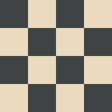 Retro chessboard fantasy abstraction by Mad Dog Art