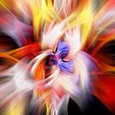 Veelkleurig abstract, vierkante compositie van Rietje Bulthuis thumbnail