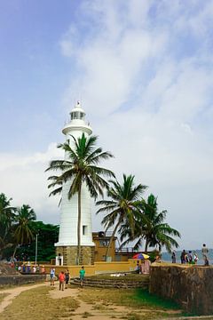 Vuurtoren in Galle, Sri Lanka van Bente van Maris