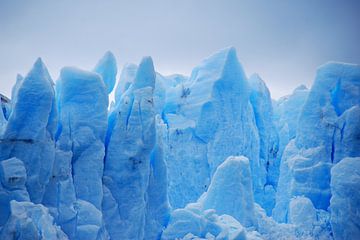 Kleurrijke gletsjer in Argentinië van Homemade Photos