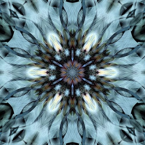 Pétale Mandala bleu