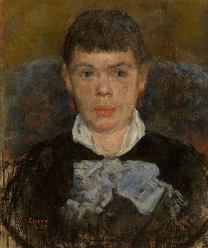 Vrouw met omgekeerde neus, James Ensor