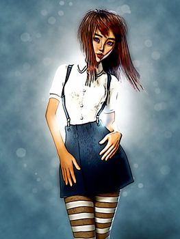 Anime Mädchen Manga