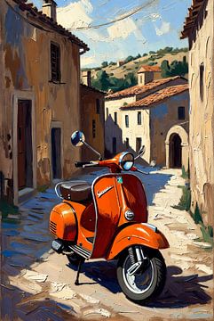 Motorroller - Farbe orange