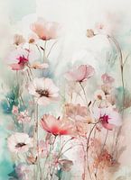 Poppies in Romantic Watercolour 1