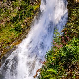 Stuibenfall waterfall near Umhausen in the Ötztal valley, Tyrol, Austria by Ullrich Gnoth