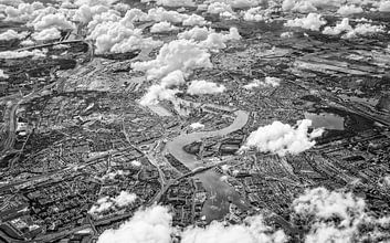 Luftaufnahme von Rotterdam sur Martijn Kort