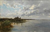Carlos de Haes-Landschap Nederlands Lagen, Antiek landschap van finemasterpiece thumbnail
