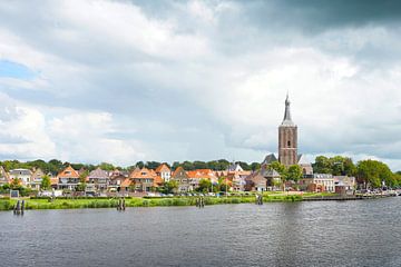 Stadsgezicht Hasselt in Overijssel van Maarten Pietersma