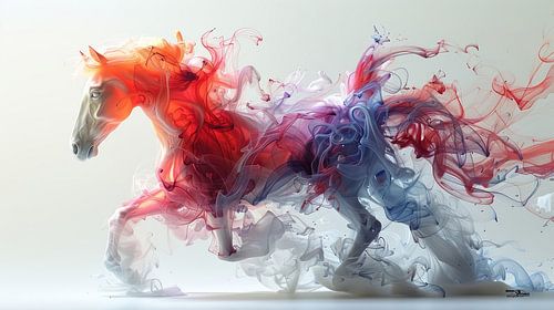 alcohol inkt - paard