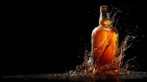 Cognac splash portret panorama