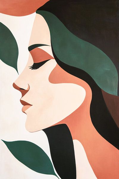 Stylish portrait with natural colours by Imperial Art House
