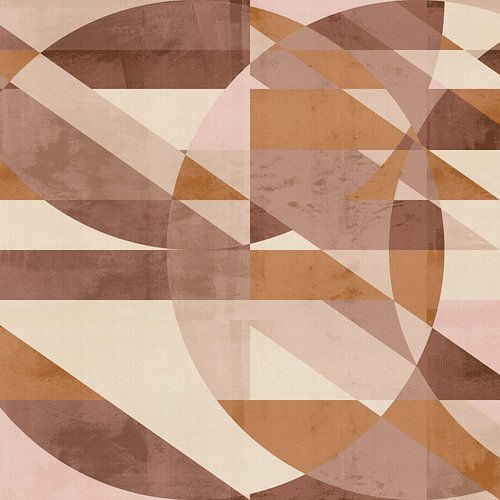 Zachte geometrie in terracotta