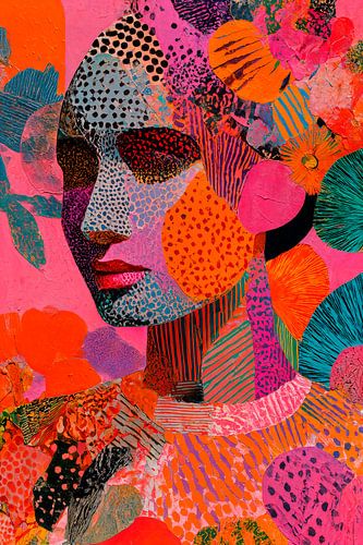 Mixed Media Woman by Harry Hadders Design
