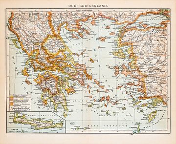 Vintage map of Ancient Greece by Studio Wunderkammer