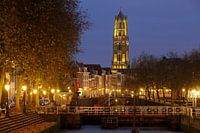 Weerdsluis, Oudegracht en gele Domtoren in Utrecht