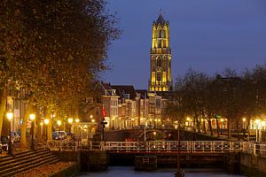 Weerdsluis, Oudegracht und gelber Utrechter Dom
