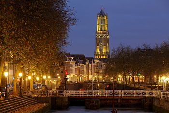 Weerdsluis, Oudegracht et tour jaune du Dom à Utrecht
