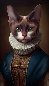 Gekleidete Katze aus dem 19. Jahrhundert