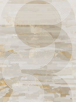 Scandinavie Abstraction Crème Or