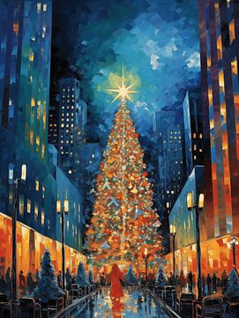 Kerstmis in New York van Artsy