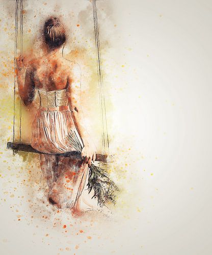 LA FILLE SUR LA BALANÇOIRE