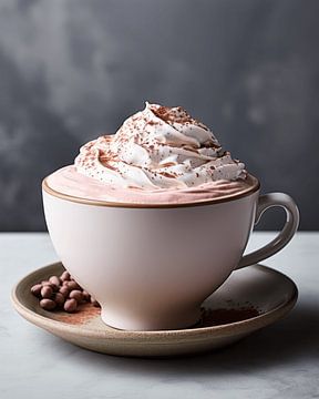 Hot chocolate with whipped cream by Studio Allee
