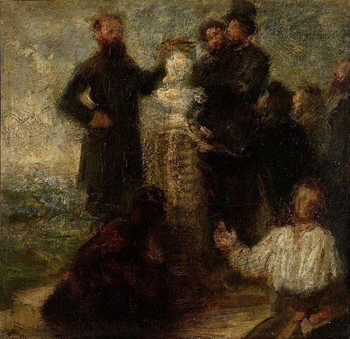 Schets voor de Tribute to Delacroix, Henri Fantin-Latour