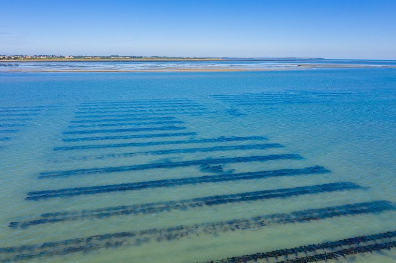 Oesterbanken in Île de Noirmoutier van Easycopters