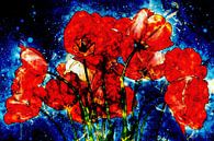 Red Tulip bouquet van Dagmar Marina thumbnail