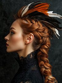Braid and feathers by haroulita