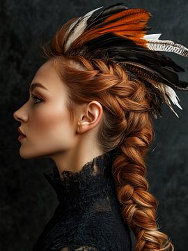 Braid and feathers by haroulita