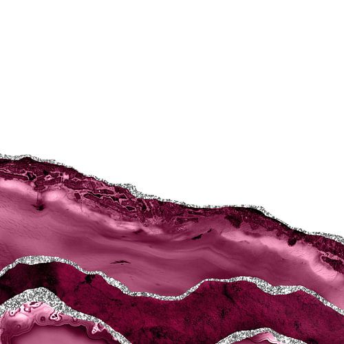 Burgundy & Silver Agate Texture 10