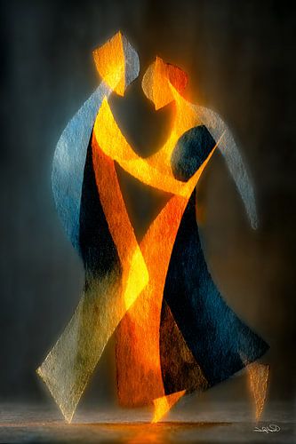 abstract dansende vrouwen
