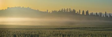 Sonnenaufgang in der Crete Senesi von Walter G. Allgöwer