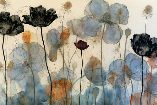 Wo die Mohnblumen in Blau flüstern von But First Framing