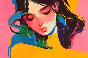 Moderne abstrakte Pop-Art