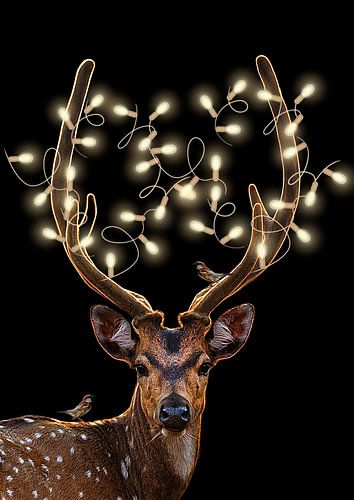 Hert met lampjes
