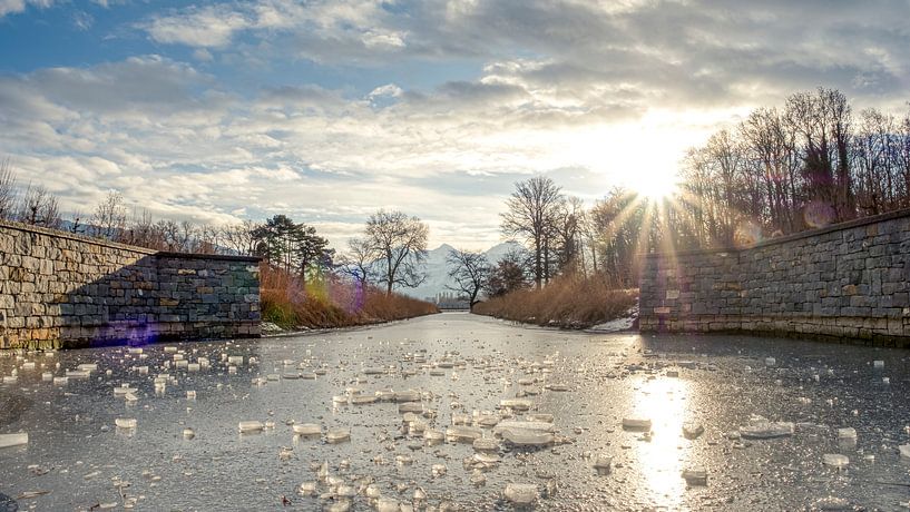 Canal in Bonstetten Park by Zbinden Konnex