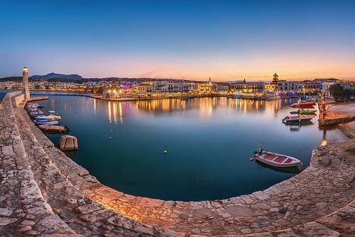 Port of Rethymnon in Crete, Greece. by Voss Fine Art Fotografie