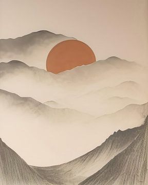 Zonsondergang in de bergen van Lauri Creates