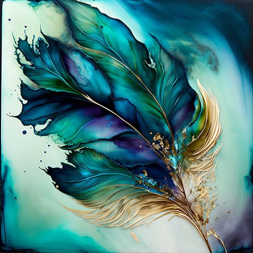 Abstrait, plume