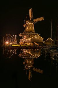 Windmühle Woudsend Holzsägewerk der Jäger von Erik van 't Hof
