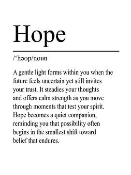 Hope Definition - White