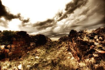 stone wall in Ani by Frank Kanters