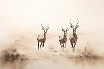 Antilope sur Tableaux ARTEO