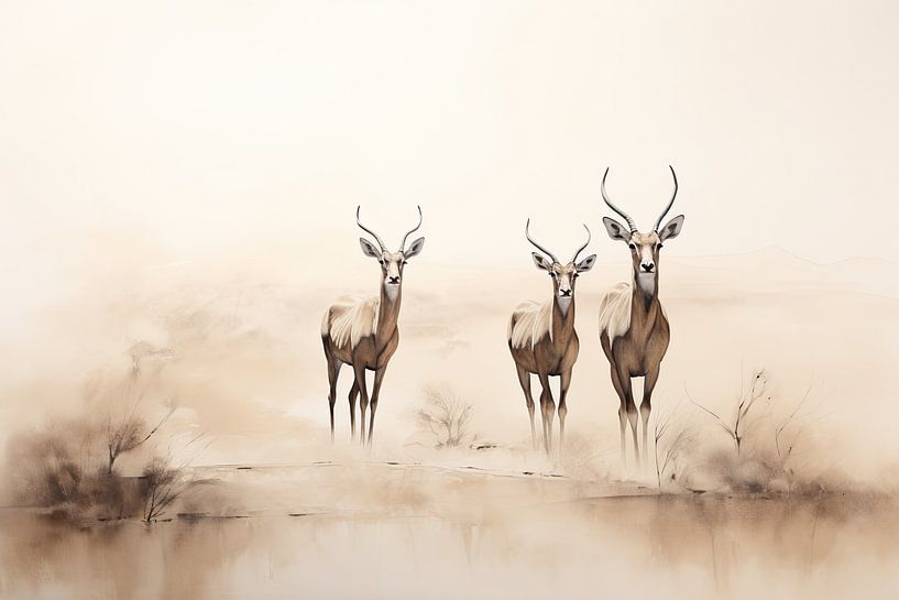 Antilope van ARTEO Schilderijen