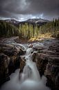 Jasper Canada waterfall van Remco van Adrichem thumbnail