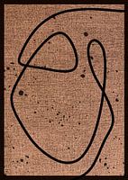 TW living - RED Linen collection - abstract line