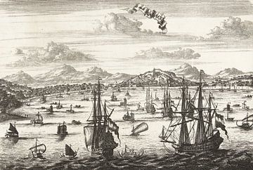 Coenraet Decker, View of Melaka, 1676 by Atelier Liesjes